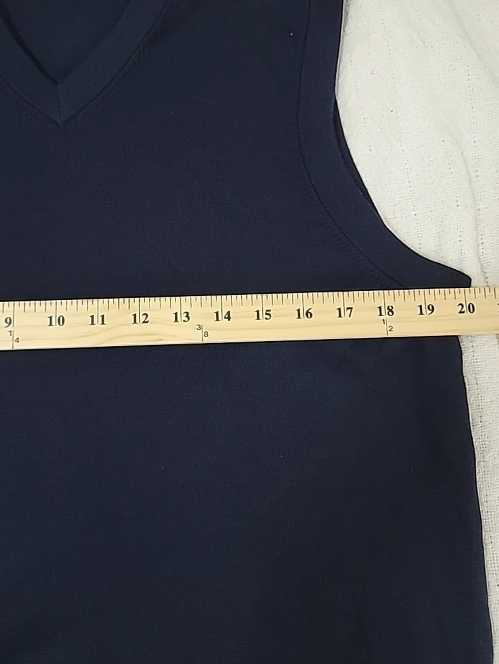 Brooks Brothers Vest Navy Extra Fine Merino Wool V-Neck Pullover Men’s M EUC